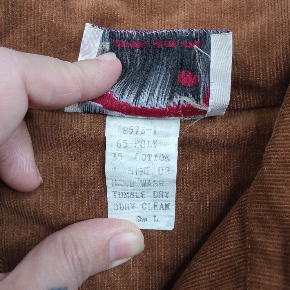 Vintage The East Side Clothing Co. Blouse Womens Medium Brown Plaid Western - Picture 3 of 7